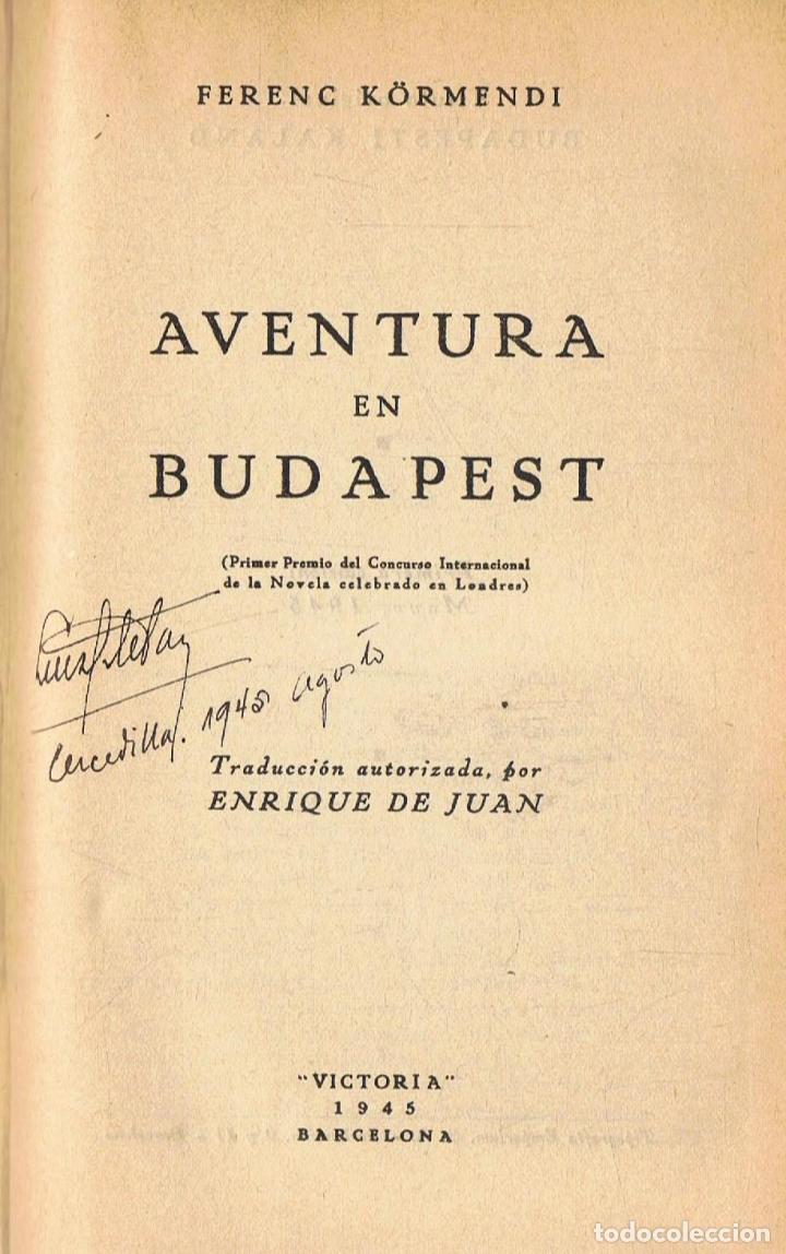 Libros: K&Atilde;&para;rmendi. Perenc - AVENTURA EN BUDAPEST - Foto 1
