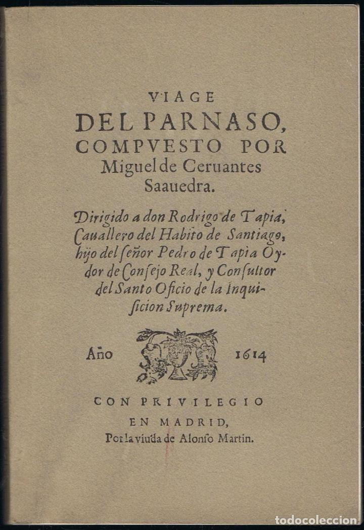 Libros: Cervantes Saavedra. Miguel de - VIAGE DEL PARNASO - Foto 1