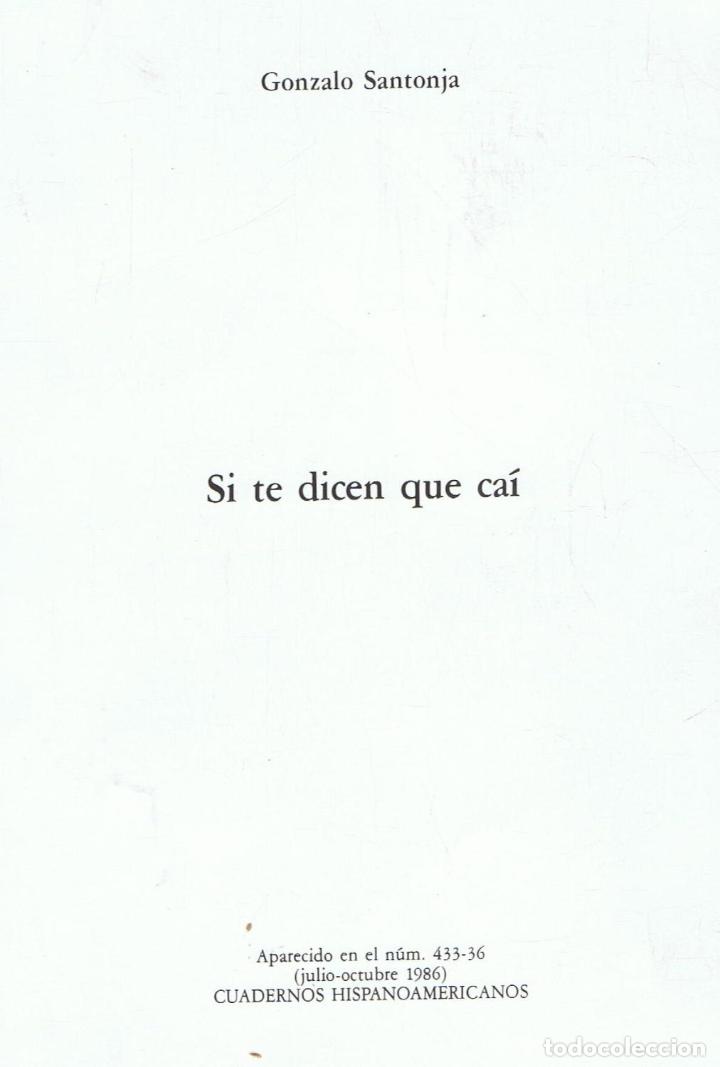 Libros: Santonja. Gonzalo - SI TE DICEN QUE CA&Atilde;�. - Foto 1