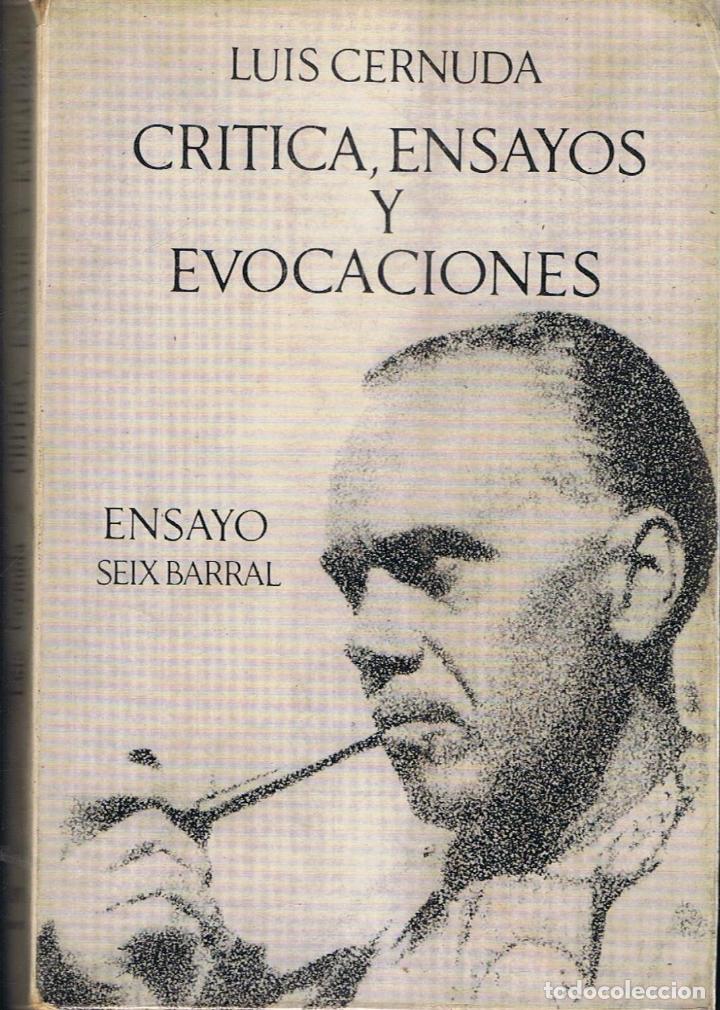 Libros: Cernuda. Luis - CR&Atilde;�TICA, ENSAYOS Y EVOCACIONES - Foto 1