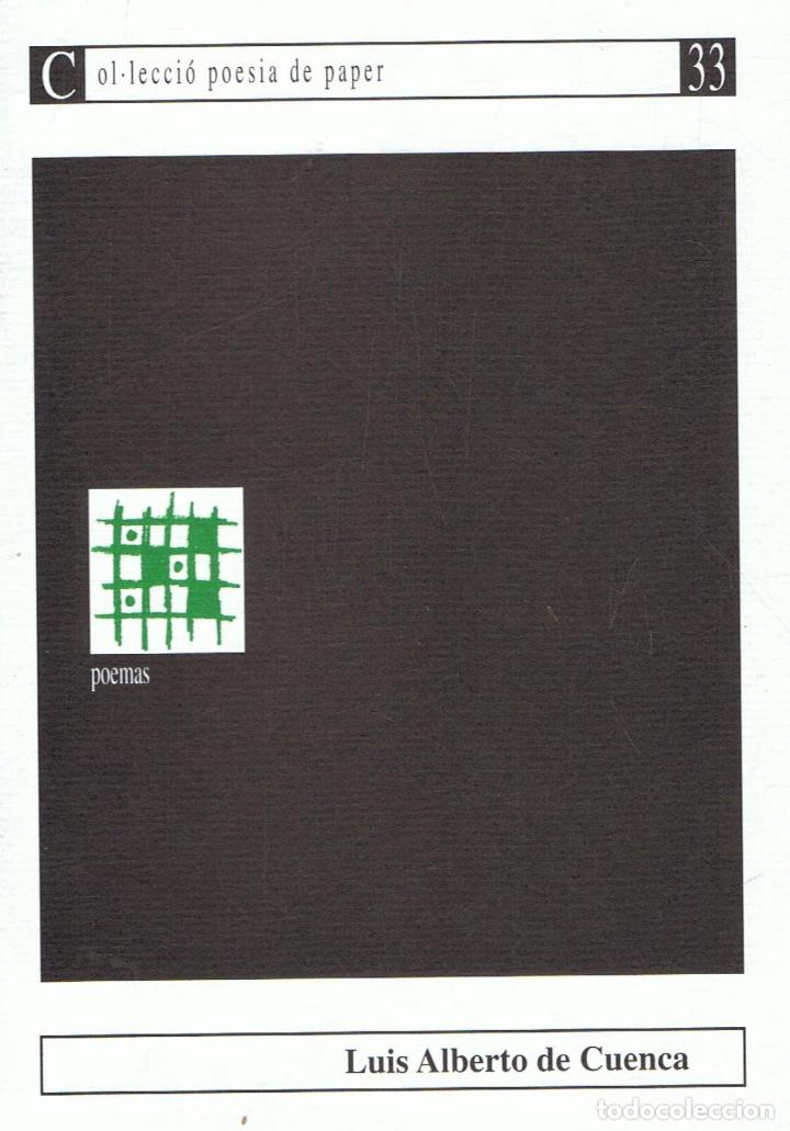 Libros: de Cuenca. Luis Alberto - POEMAS - Foto 1
