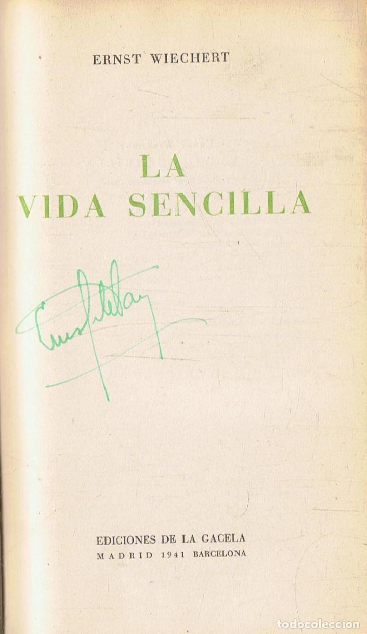 Libros: Wiechert. Ernst - LA VIDA SENCILLA - Foto 1