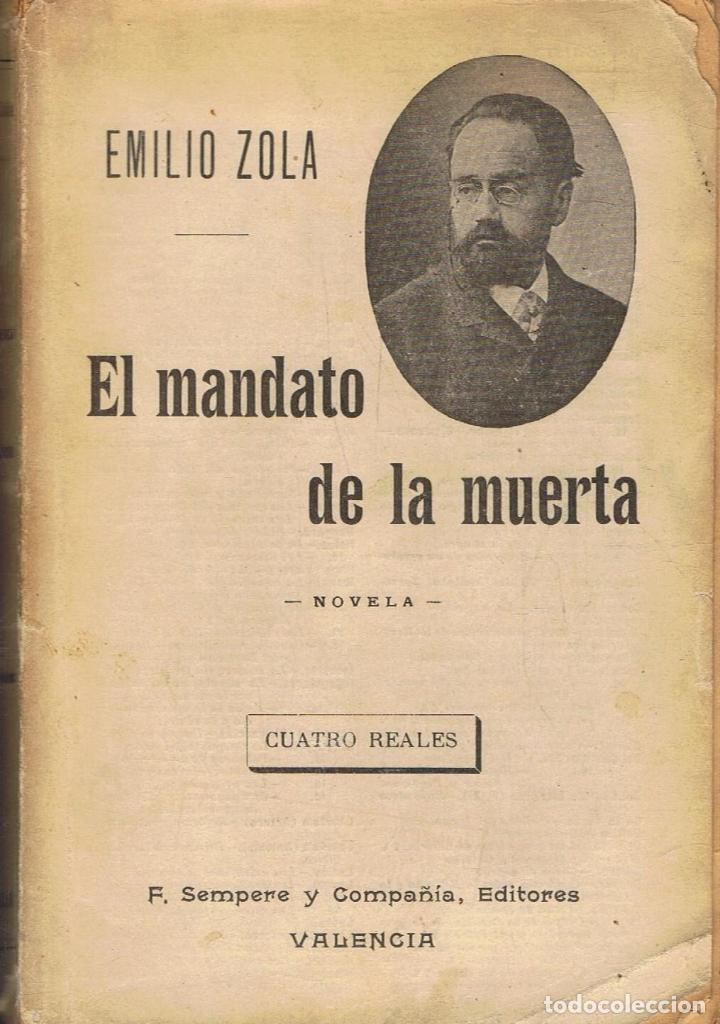 Libros: Zola. Emilio - EL MANDATO DE LA MUERTE - Foto 1