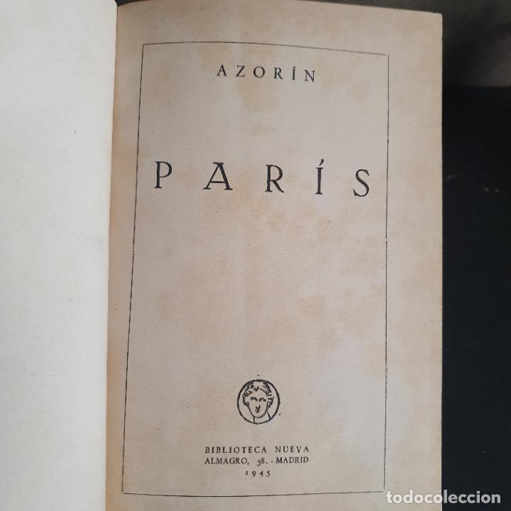 Libros: 1945.PARIS, AZORIN,BIBLIOTECA NUEVA, RETRATO.PRIMERA EDICION. - Foto 3 - 281994593