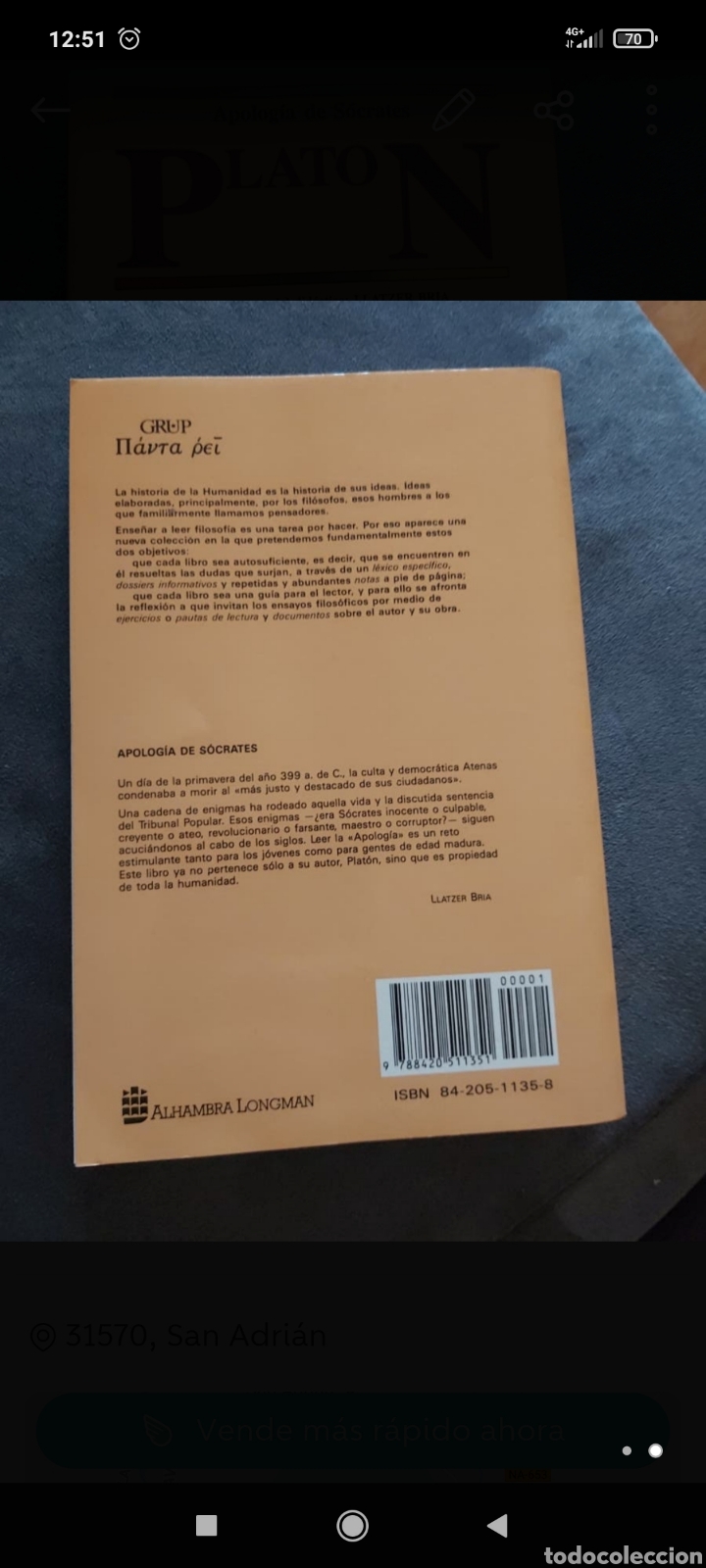 Libros: Apolog&iacute;a de S&oacute;crates - Foto 2