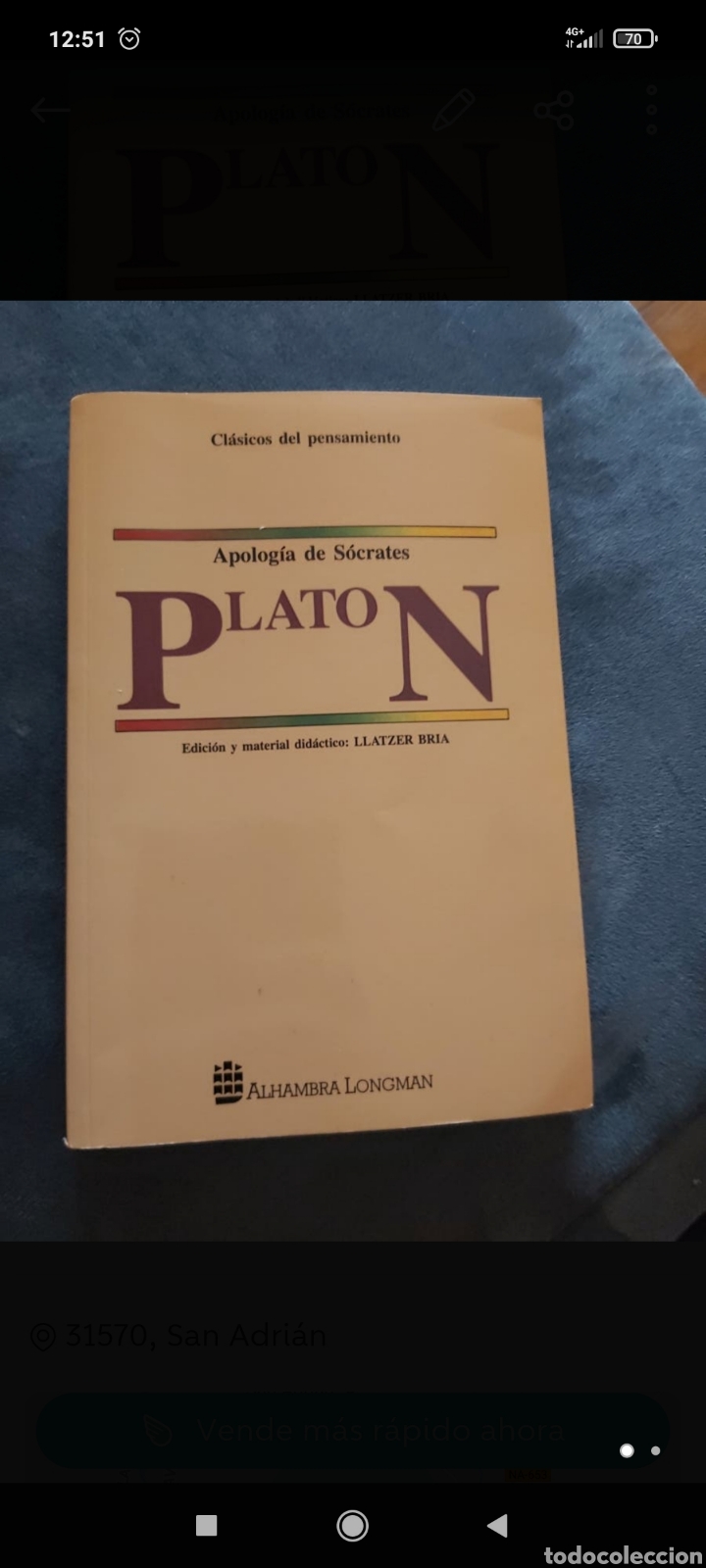 Libros: Apolog&iacute;a de S&oacute;crates - Foto 1