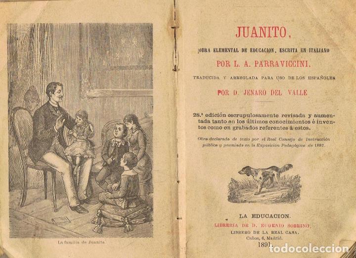 Libros: Paraviccini. L. A. - JUANITO. Obra elemental de educaci&Atilde;&sup3;n - Foto 1