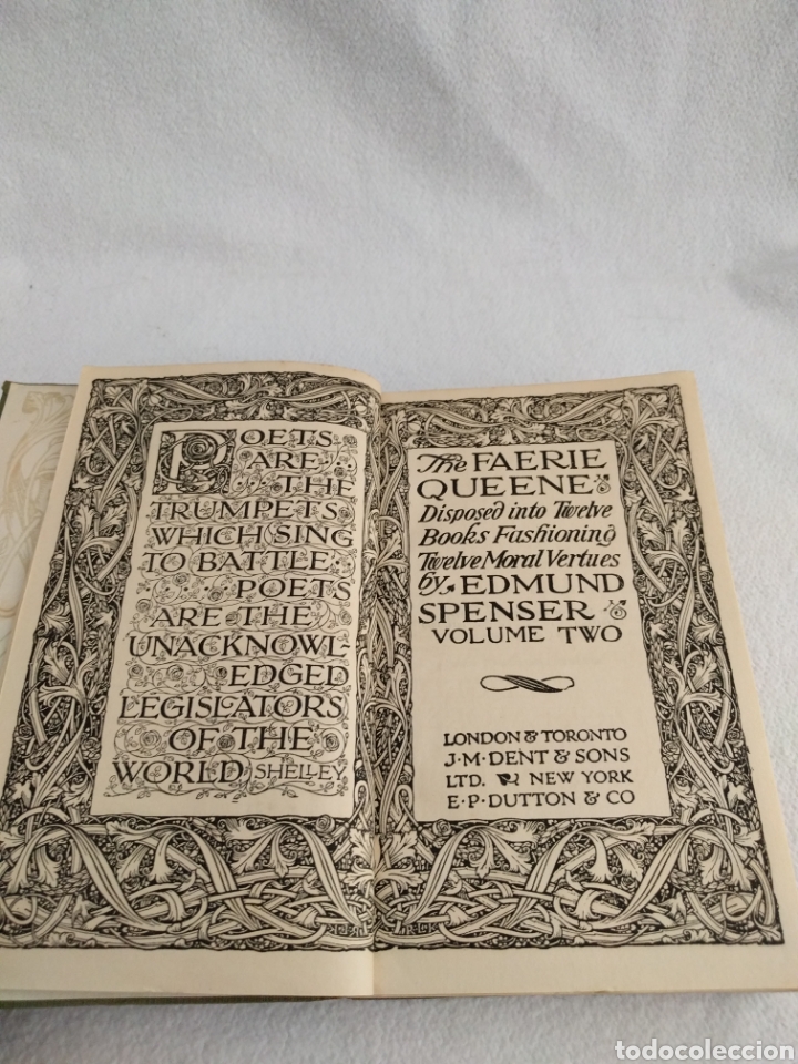 Libros: The faerie Queene by Edmund spenser Volume two. - Foto 1