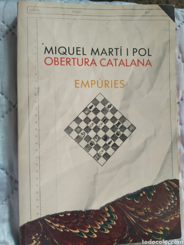 Libros: Mikel Marti i Pol.Obertura Catalana.Empuries.1988.