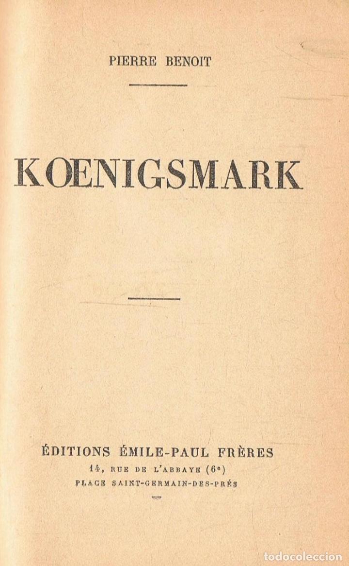 Libros: Benoit. Pierre - KOENIGSMARK. - Foto 1