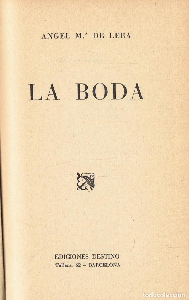 Libros: de Lera. &Atilde;�ngel M.&Acirc;&ordf; - LA BODA - Foto 1