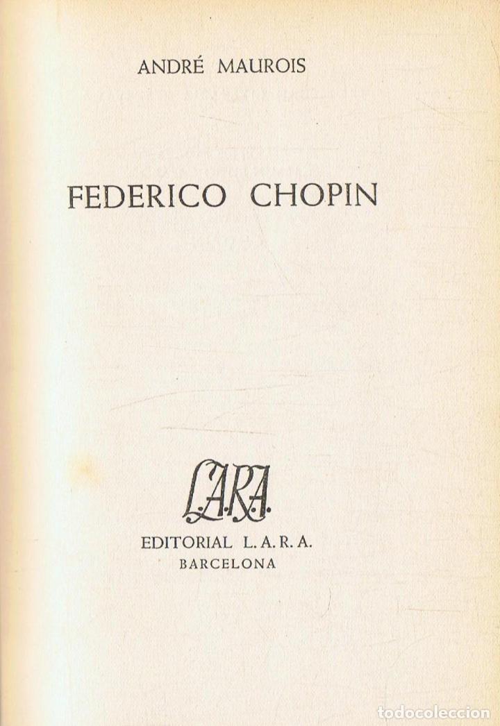 Libros: Maurois. Andr&Atilde;&copy; - FEDERICO CHOPIN - Foto 1