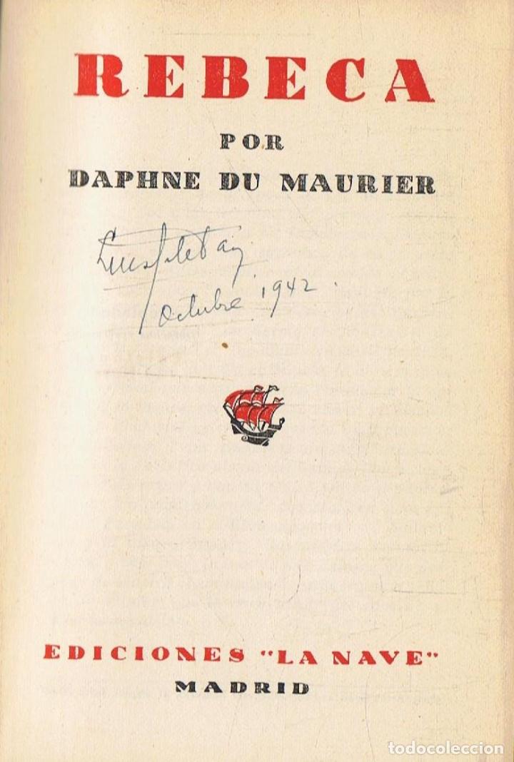 Libros: Maurier. Daphne, - REBECA - Foto 1