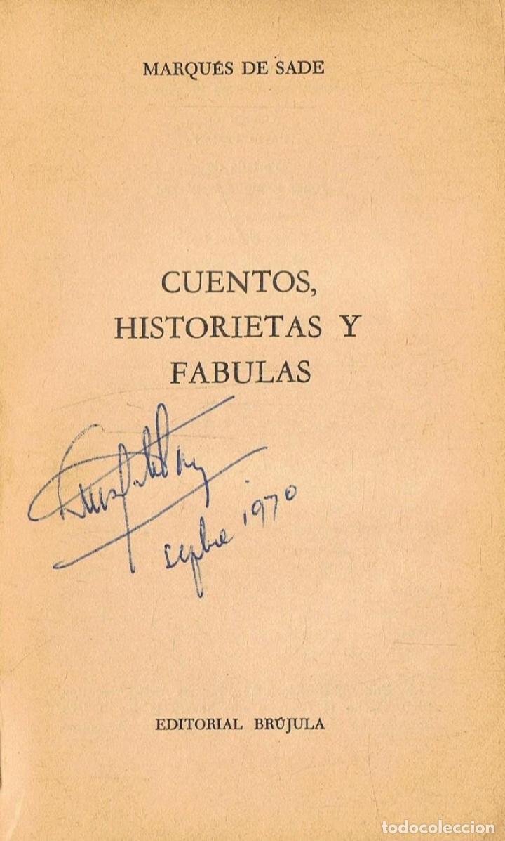 Libros: Sade. Marqu&Atilde;&copy;s de - CUENTOS, HISTORIETAS Y F&Atilde;�BULAS - Foto 1