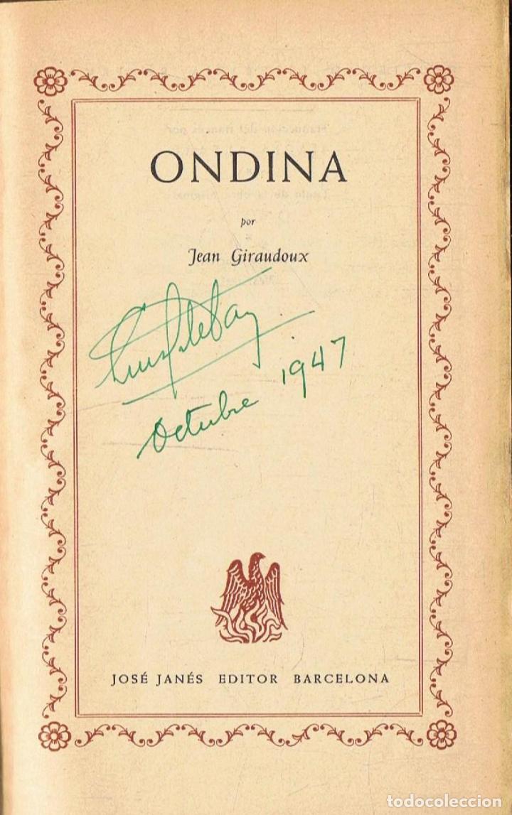 Libros: Giraudoux. Jean - ONDINA. - Foto 1