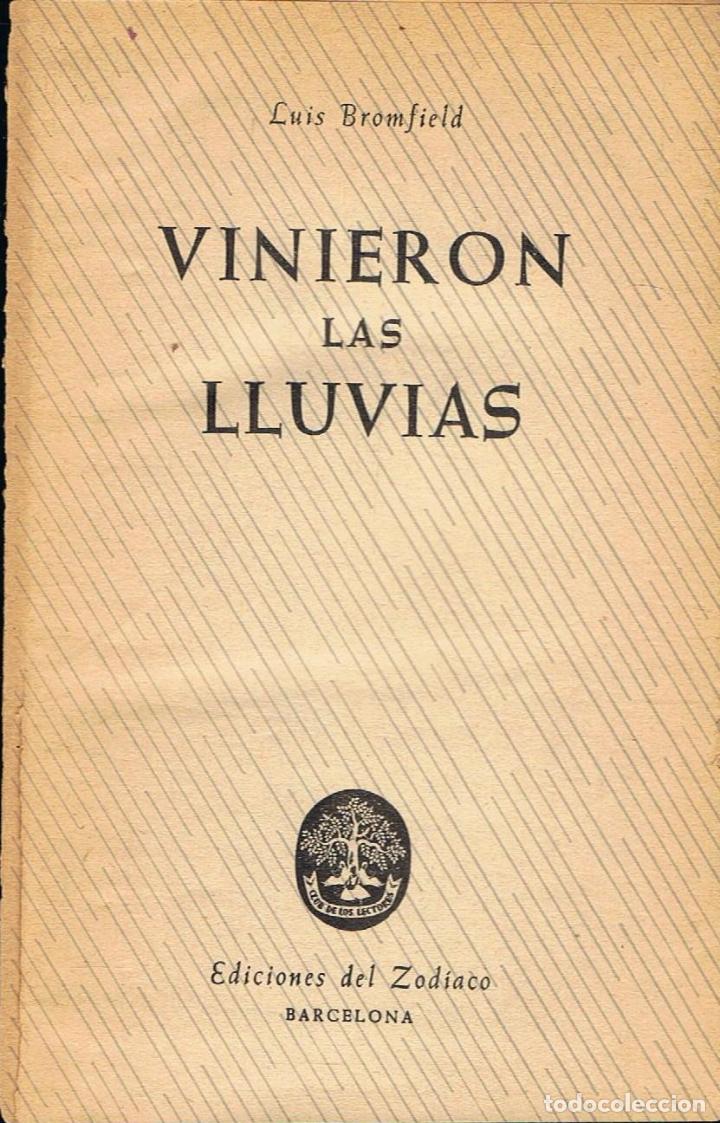 Libros: Bromfield. Luis - VINIERON LAS LLUVIAS - Foto 1
