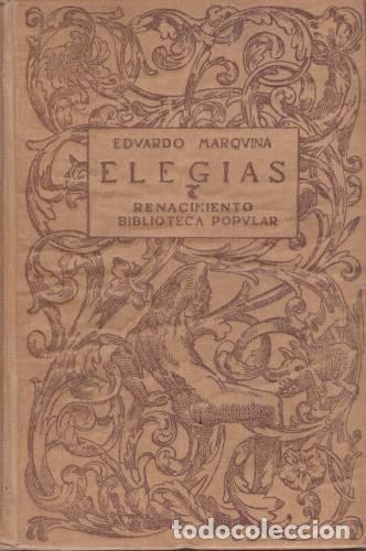 Libros: Marquina, E. - ELEG&Atilde;�AS - Foto 1