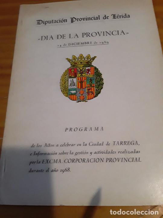 books: DIA DE LA PROVINCIA.14 DE DICIEMBRE 1969.DIPUTACION PROVINCIAL DE LERIDA.PROGRAMA.