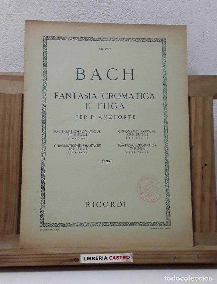 Libros: Fantas&iacute;a crom&aacute;tica e fuga para piano - J. S. Bach - Foto 1