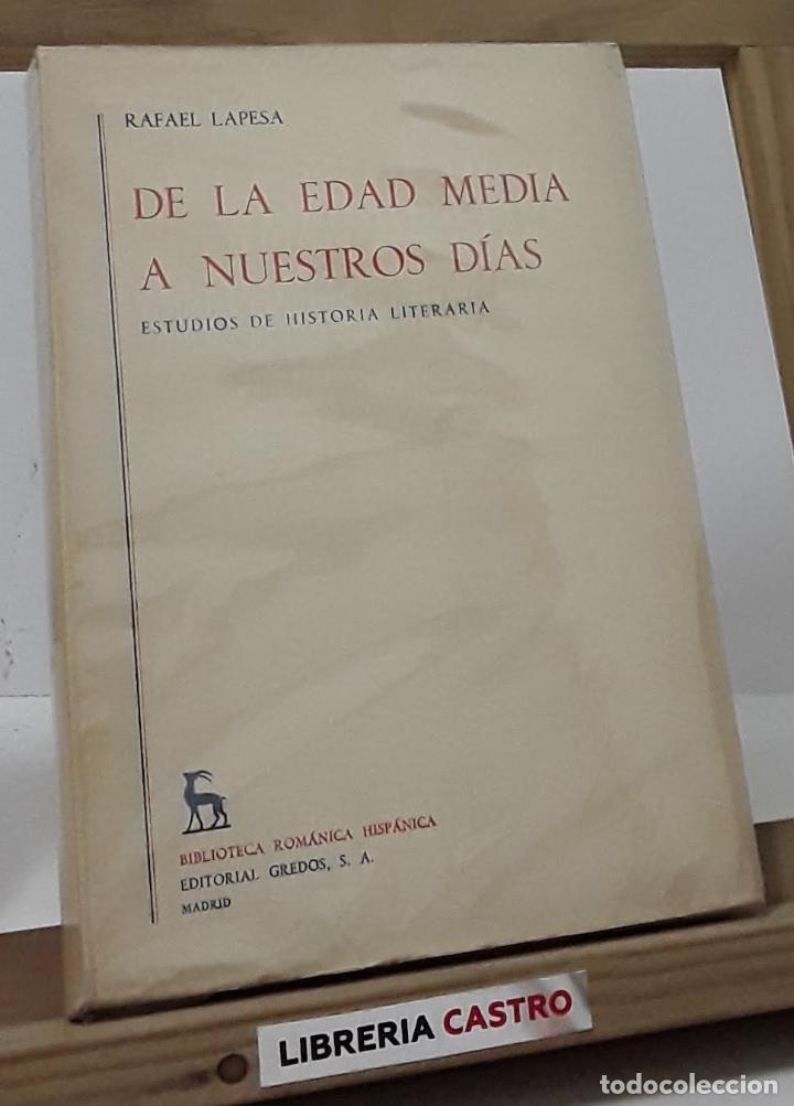 Libros: De la Edad Media a nuestros d&iacute;as - Rafael Lapesa - Foto 1