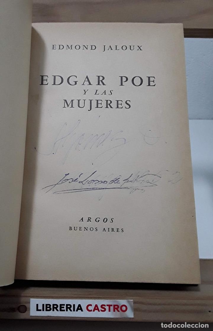 Libros: Edgar Poe y las mujeres - Edmond Jaloux - Foto 1