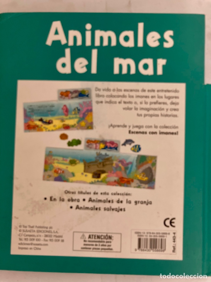 Libros: Libro Animales del mar, con figuras magn&eacute;ticas, - Foto 6