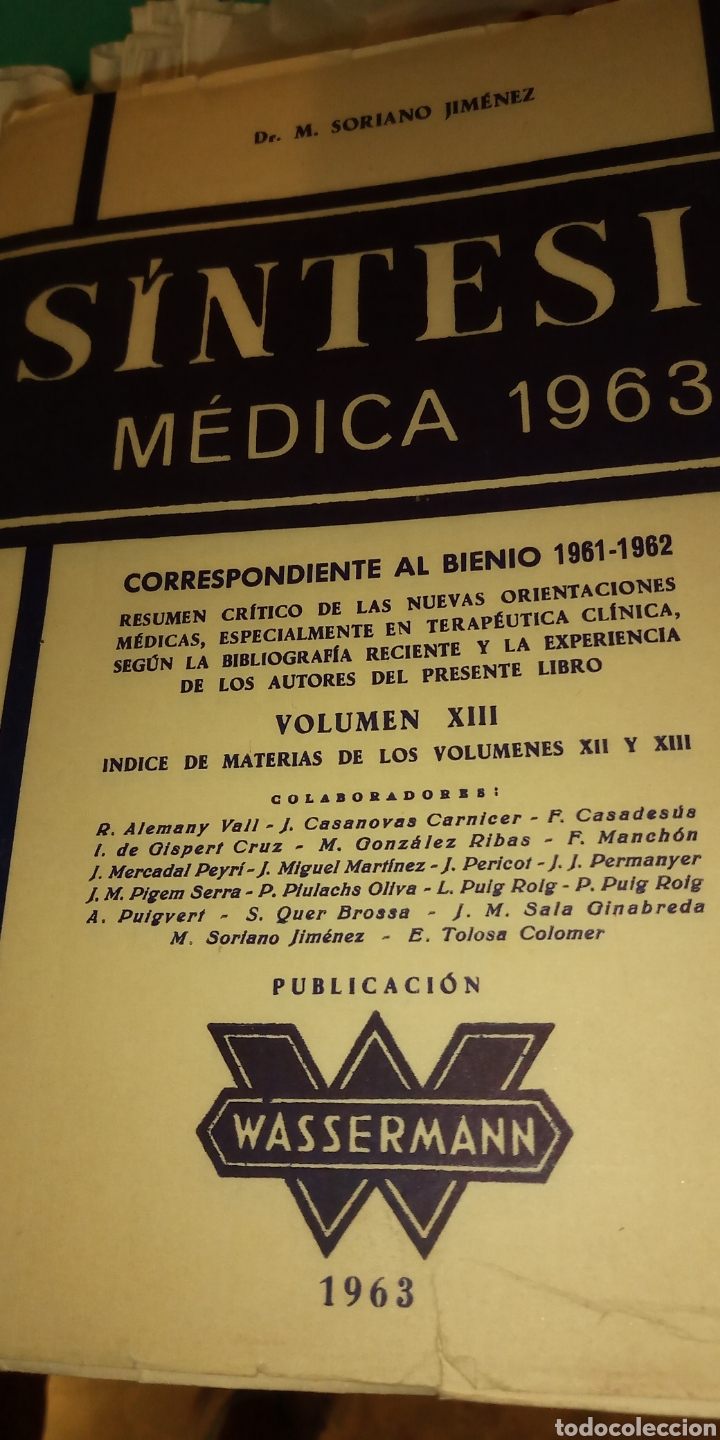 Libros: SINTESIS MEDICA 1963 - Foto 1