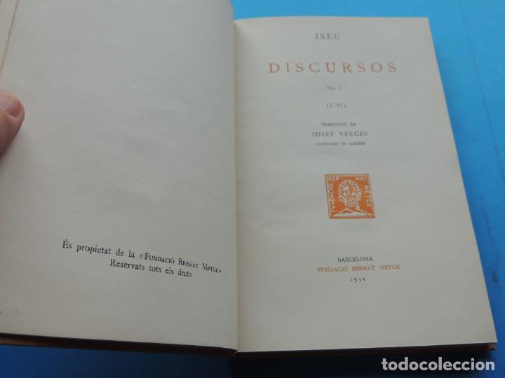 Libros: ISEU. DISCURSOS I (Fundaci&oacute; Bernat Metge. Escriptors Grecs) - Foto 3