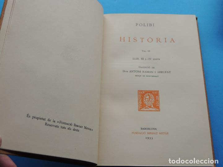 Libros: POLIBI.- HIST&Ograve;RIA . III (Fundaci&oacute; Bernat Metge. Escriptors GRECS) - Foto 3
