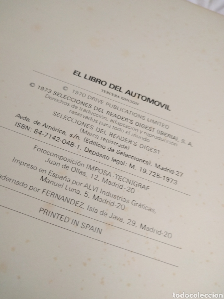 Libros: El libro del autom&oacute;vil. Selecciones del readers digest. - Foto 3