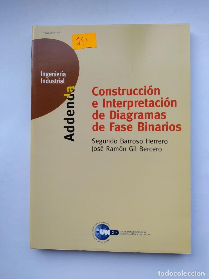 Libros: CONSTRUCCI&Oacute;N E INTERPRETACI&Oacute;N DE DIAGRAMAS DE FASE BINARIOS. - SEGUNDO BARROSO. TDK632 - Foto 1