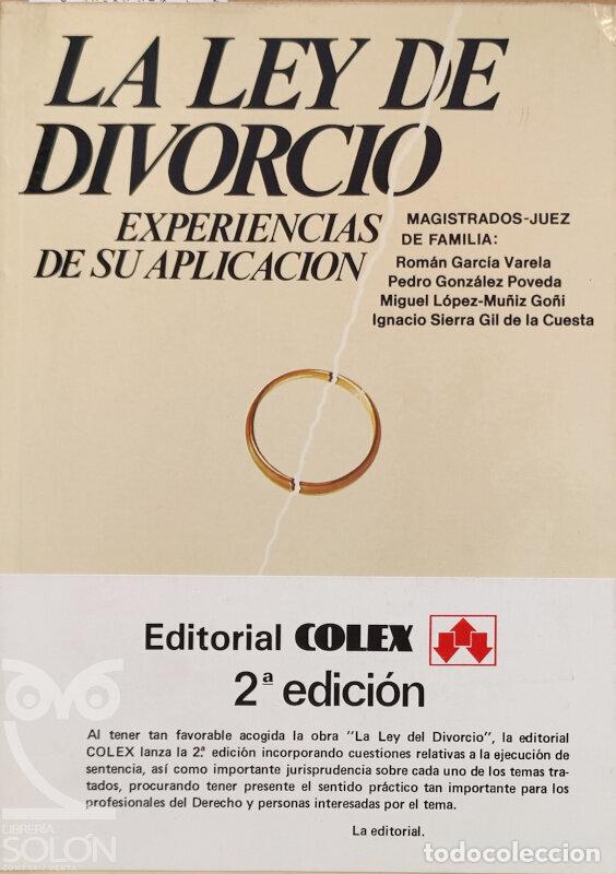 Libros: La Ley de divorcio. Experiencias de su aplicaci&oacute;n - Aa. Vv. - Foto 1