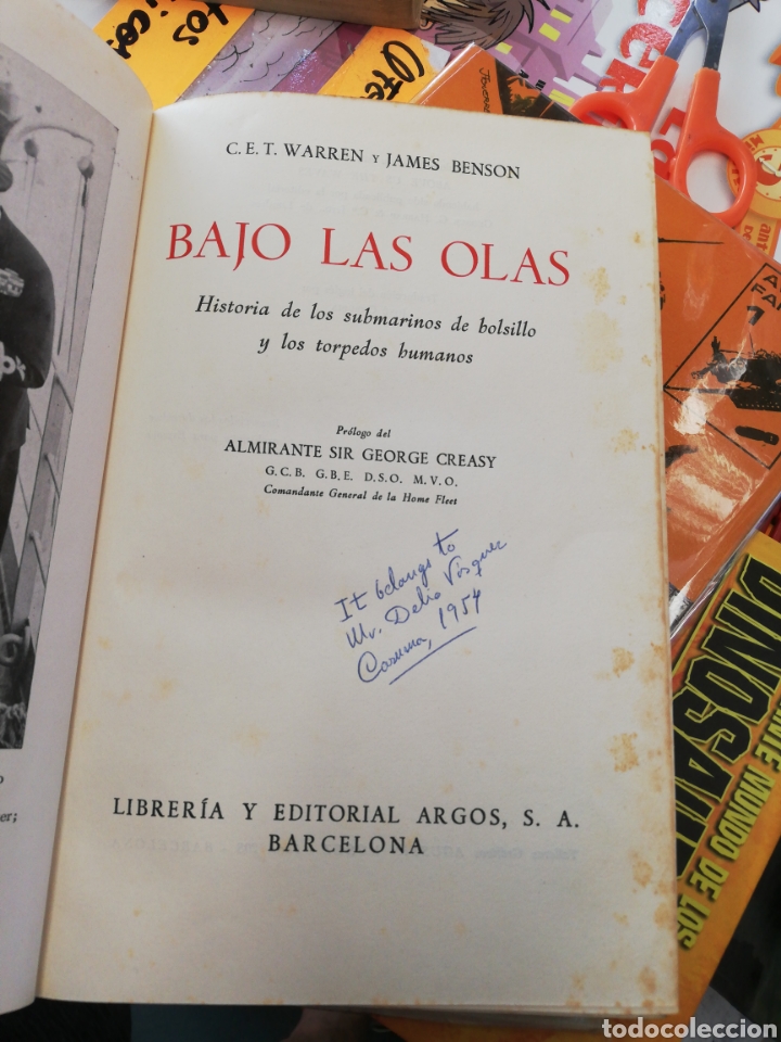 Libros: Bajo las olas C. E. T. Warren y James Benson, editorial Argos - Foto 1