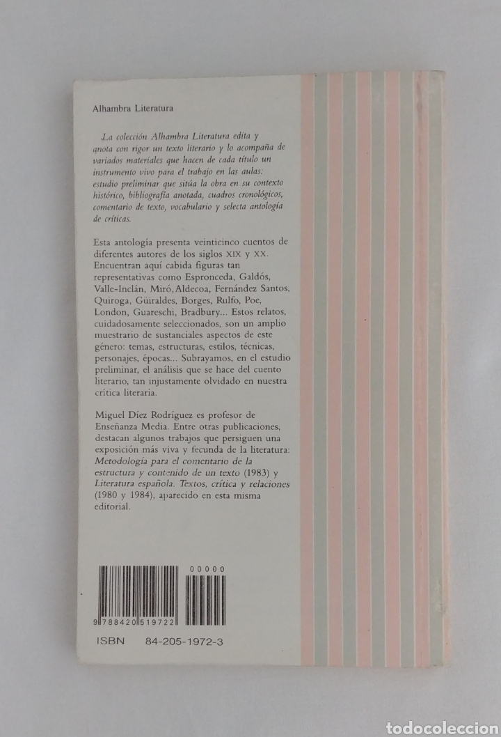 Libros: ANTOLOG&Iacute;A DEL CUENTO LITERARIO. - Foto 2