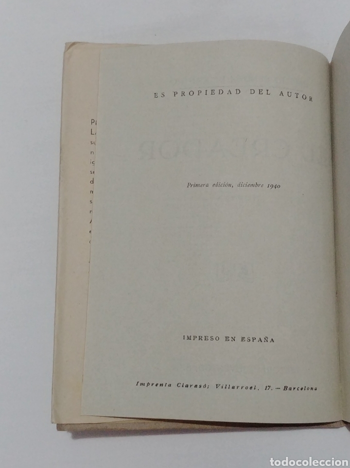 Libros: EL CREADOR. CECILIO BENITEZ DE CASTRO - Foto 4