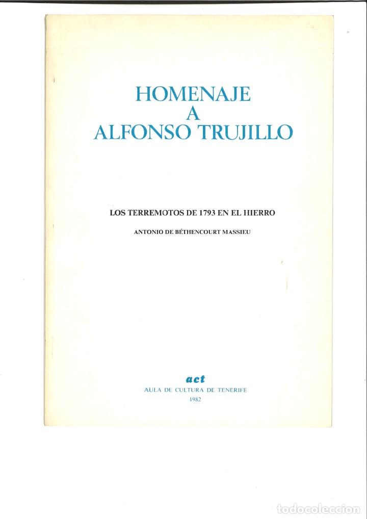 Livros em segunda m&atilde;o: LOS TERREMOTOS DE 1973 EN EL HIERRO. Antonio de Bethencourt Massieu