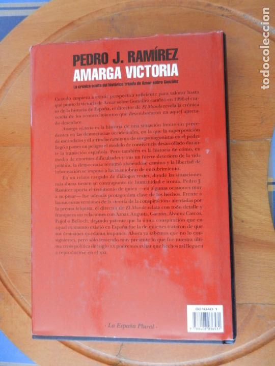 Libros: AMARGA VICTORIA - PEDRO J. RAM&Iacute;REZ - PLANETA 2000. - Foto 4