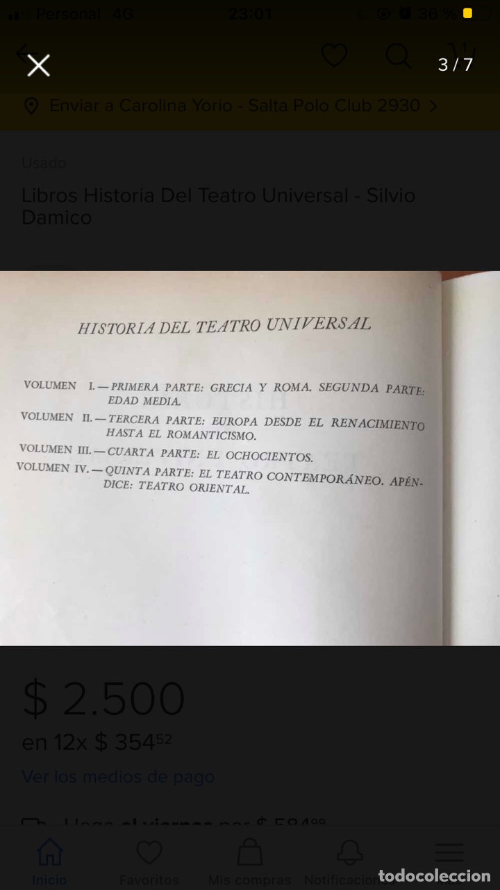 Libros: SILVIO D&acute;AMICO - HISTORIA DEL TEATRO UNIVERSAL 4 tomos - Foto 3