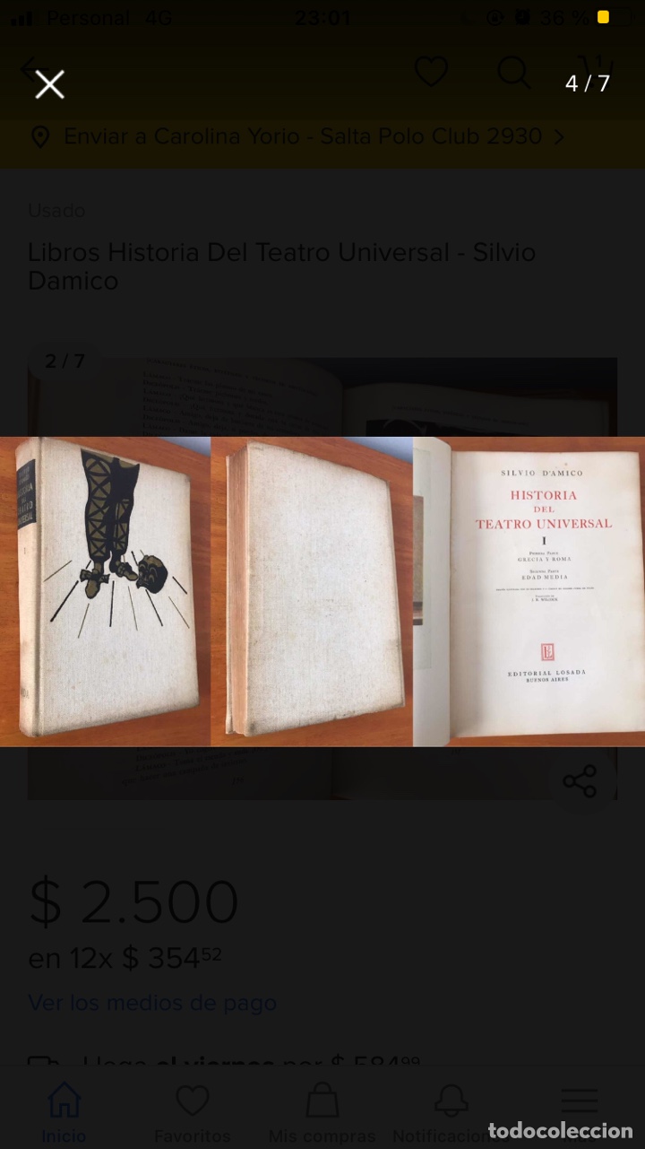 Libros: SILVIO D&acute;AMICO - HISTORIA DEL TEATRO UNIVERSAL 4 tomos - Foto 4
