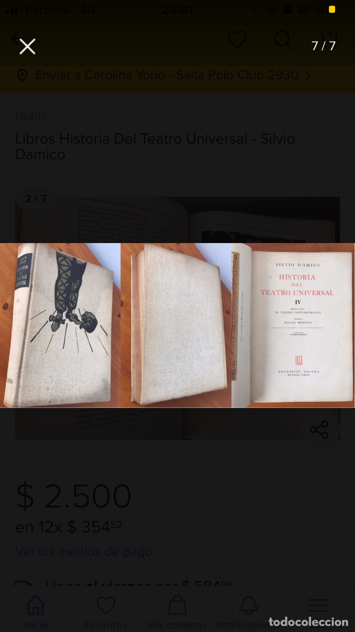 Libros: SILVIO D&acute;AMICO - HISTORIA DEL TEATRO UNIVERSAL 4 tomos - Foto 5