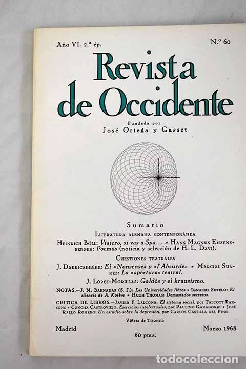 Libros: Revista de Occidente, n&uacute;mero 60 - Foto 1