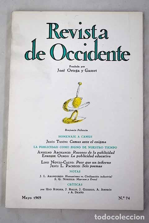 Libros: Revista de Occidente, n&uacute;mero 74 - Foto 1