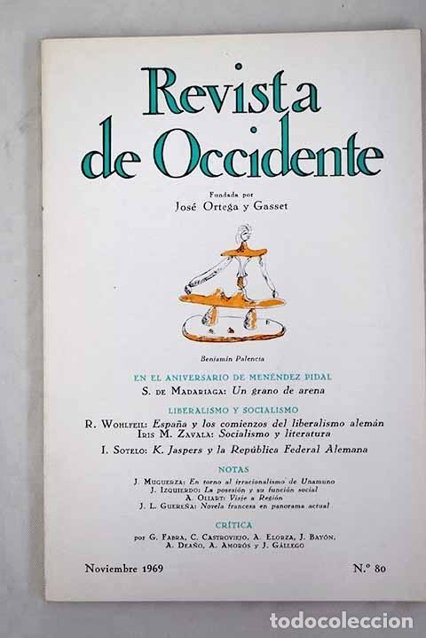 Libros: Revista de Occidente, n&uacute;mero 80 - Foto 1