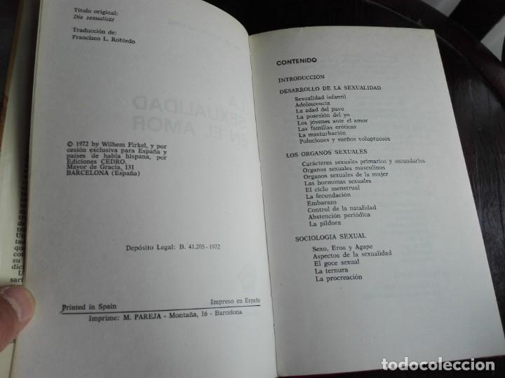 Libros: La sexualidad en el amor 1972 A&ntilde;o Internacional del Libro - Foto 2