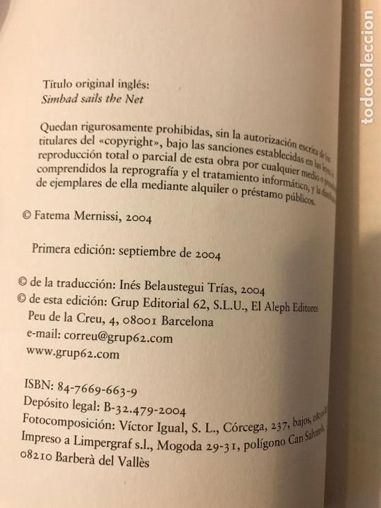 Libros: Un libro para la paz. Fatema Mernissi - Foto 2