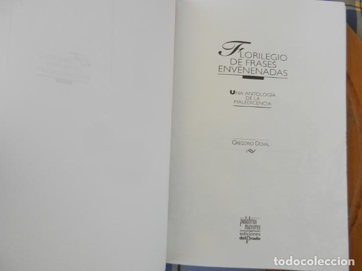 Libros: FLORILEGIO DE FRASES ENVENENADAS - GREGORIO DOVAL - EDICIONES PRADO 1996. - Foto 5