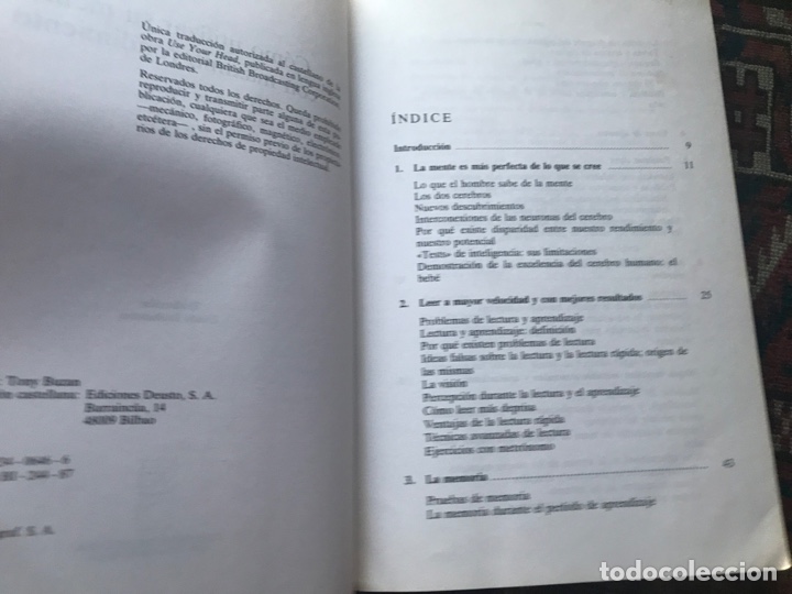 Libros: C&oacute;mo utilizar su mente con m&aacute;ximo rendimiento. Tony Buzan - Foto 4