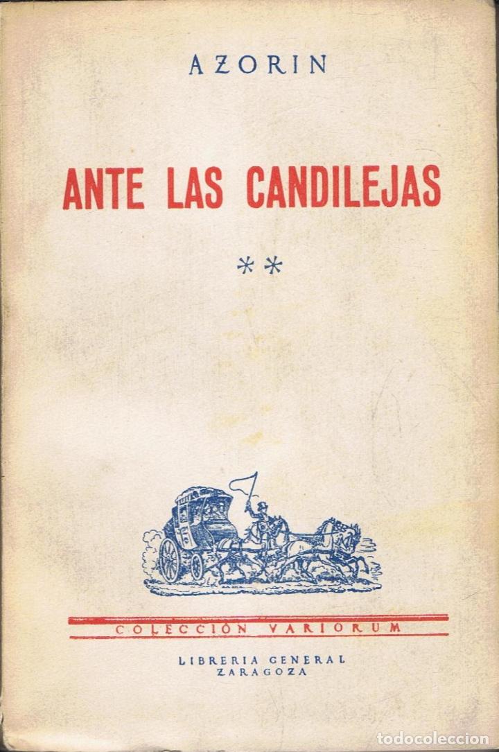 Libros: Azor&Atilde;&shy;n. - ANTE LAS CANDILEJAS - Foto 1