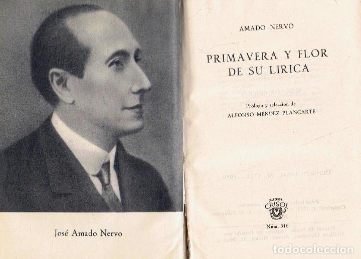 Libros: Nervo. Amado - PRIMAVERA Y FLOR DE SU L&Atilde;�RICA - Foto 1