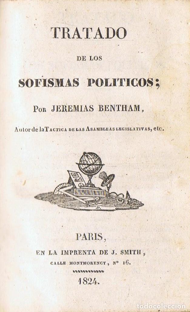 Libros: Bentham. Jerem&Atilde;&shy;as - TRATADO DE LOS SOFISMAS POL&Atilde;�TICOS - Foto 1